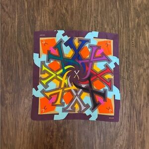 Xerjoff Colorful Geometric Pattern Scarf size 17”